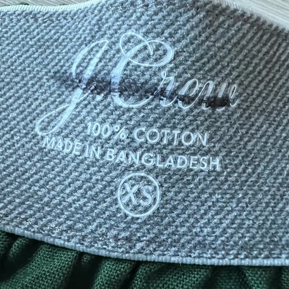 J Crew Boxers Mens XS Green Cotton